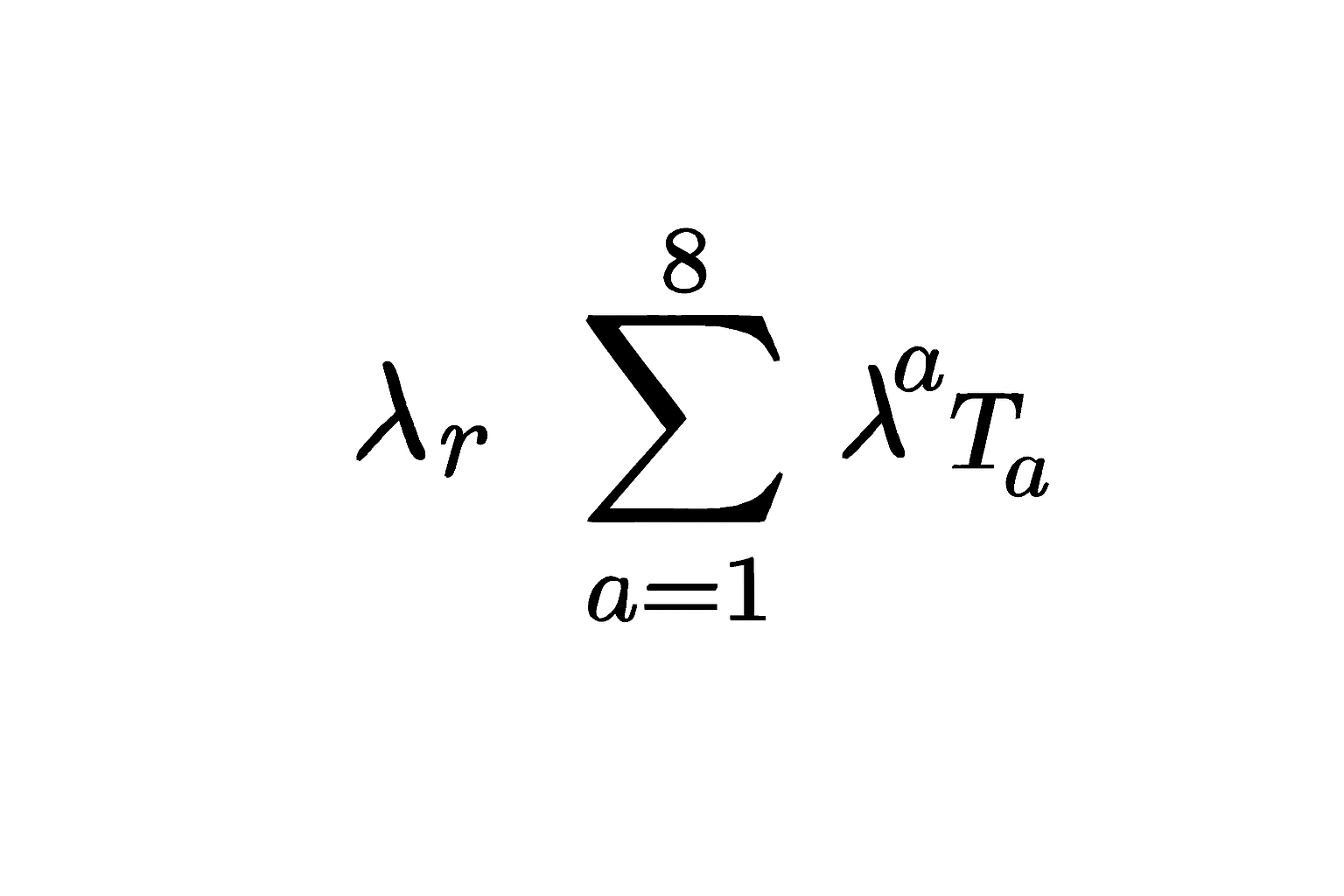 SU(3) Generator Equation