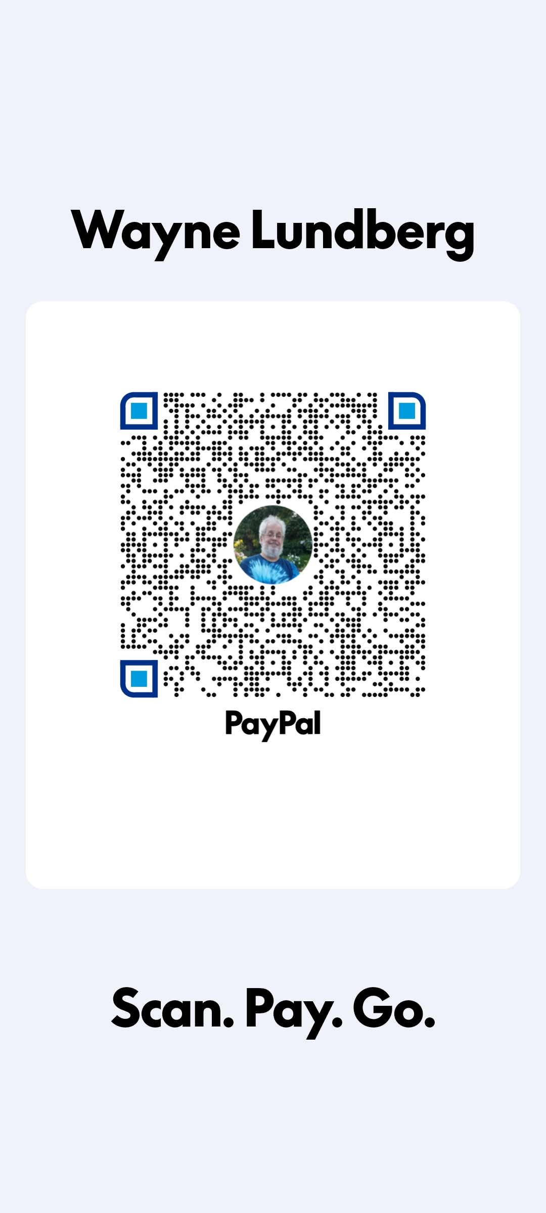 PayPal QR Code for Wayne Lundberg